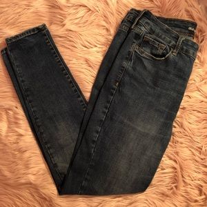 Old Navy Mid-Rise Rockstar Med to Dark Wash Jeans